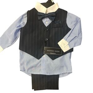 ANDREW FEZZA ⭐️ 4-piece pinstripe vest suit